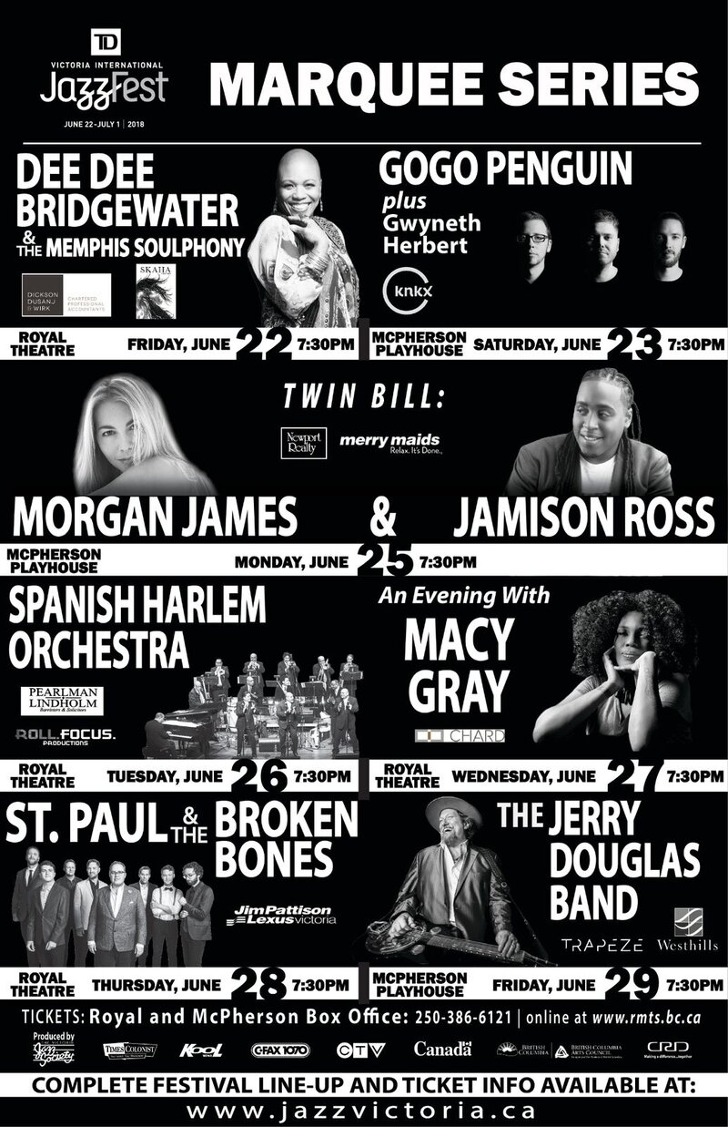 The Jerry Douglas Band: plus, Marc Atkinson Trio @ McPherson Playhouse Jun 29 2018 - May 6th @ McPherson Playhouse