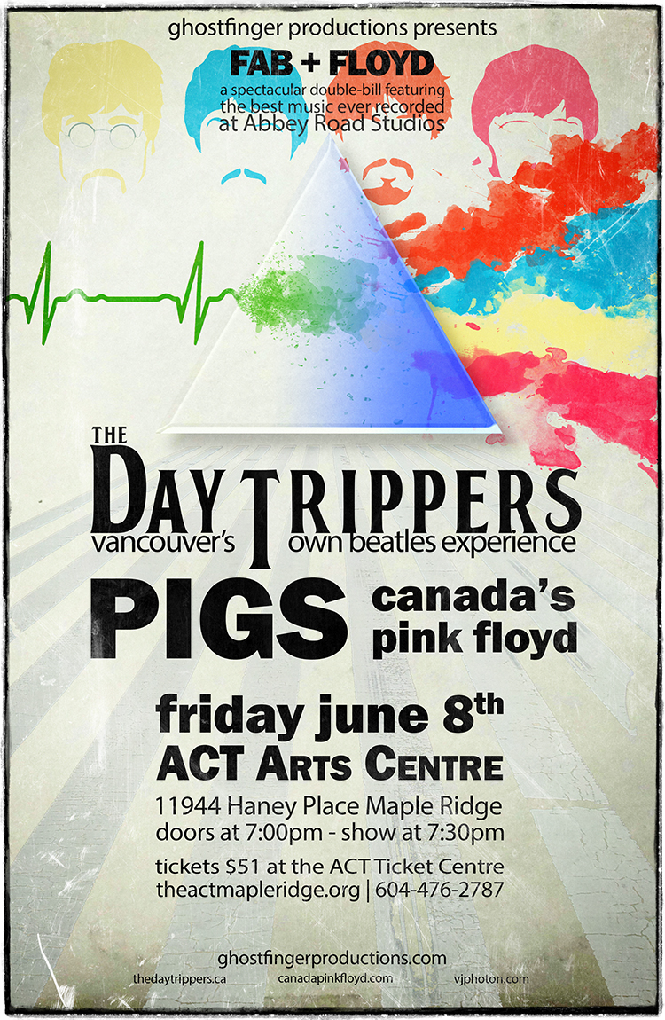 FAB & Floyd: The DAY TRIPPERS, Pigs @ The ACT Jun 8 2018 - May 6th @ The ACT
