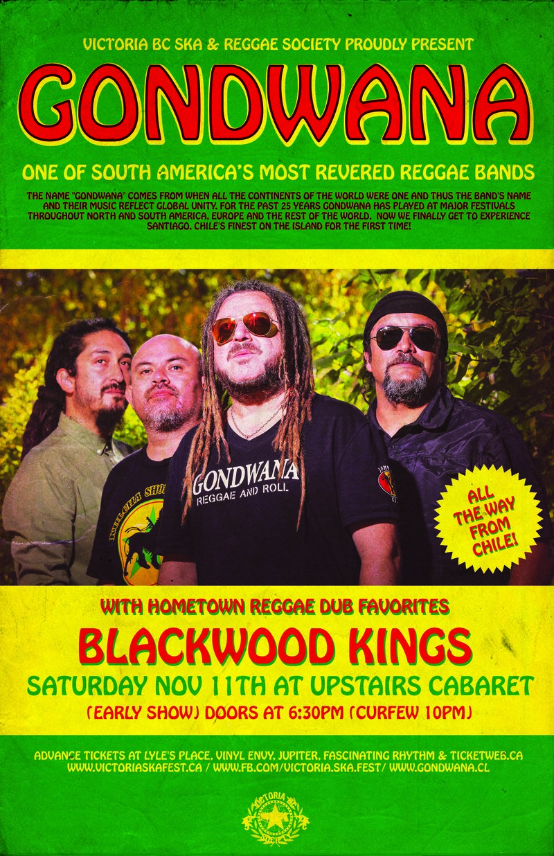 GONDWANA (Chile) MAKES ISLAND DEBUT IN VICTORIA: GONDWANA  , Blackwood Kings @ Upstairs Nov 11 2017 - May 6th @ Upstairs
