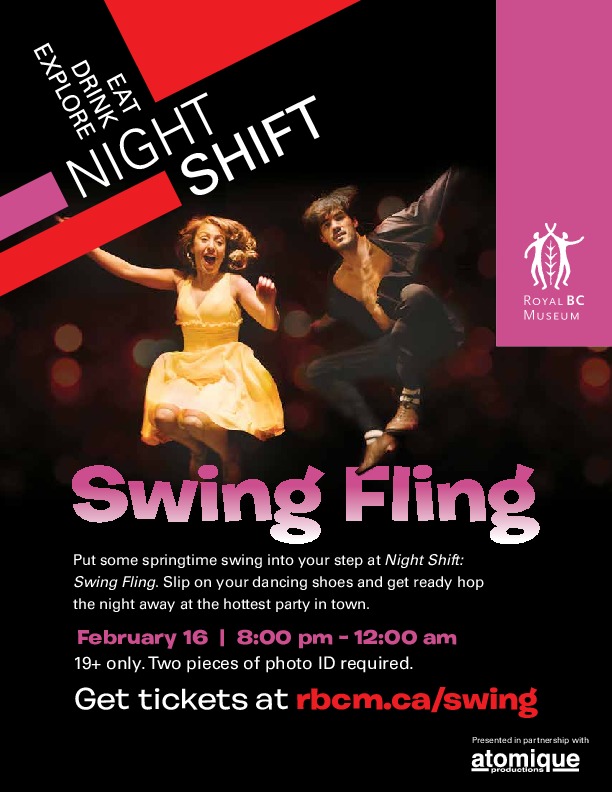 Night Shift: Swing Fling @ British Columbia Archives, Royal BC Museum Feb 16 2019 - May 6th @ British Columbia Archives, Royal BC Museum