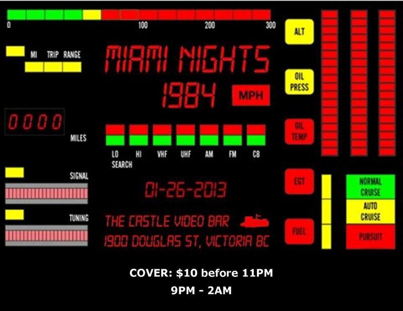 DJs TECHCOWS & MIAMI NIGHTS 1984: DJ TechCows, DJ Miami Nights 1984 @ The Castle Video Bar (at Paul's Motor Inn) Jan 26 2013 - May 7th @ The Castle Video Bar (at Paul's Motor Inn)