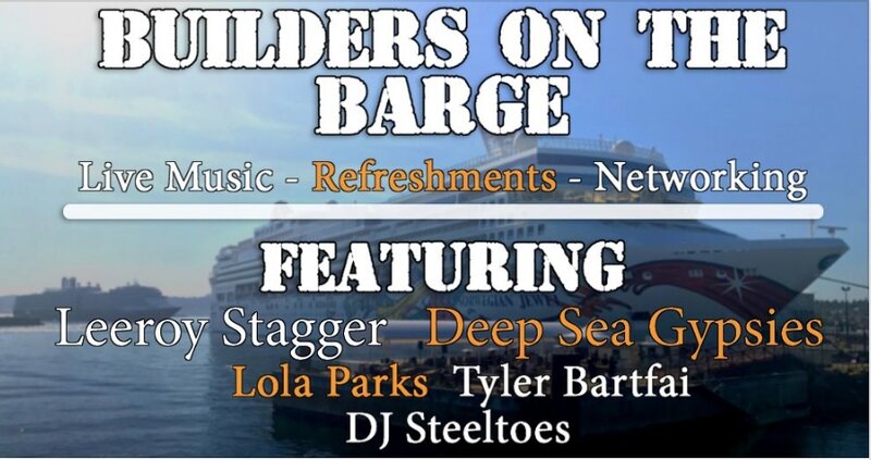 Builders on the Barge: Leeroy Stagger, Deep Sea Gypsies, Lola Parks @ The Breakwater Barge Aug 17 2019 - May 6th @ The Breakwater Barge