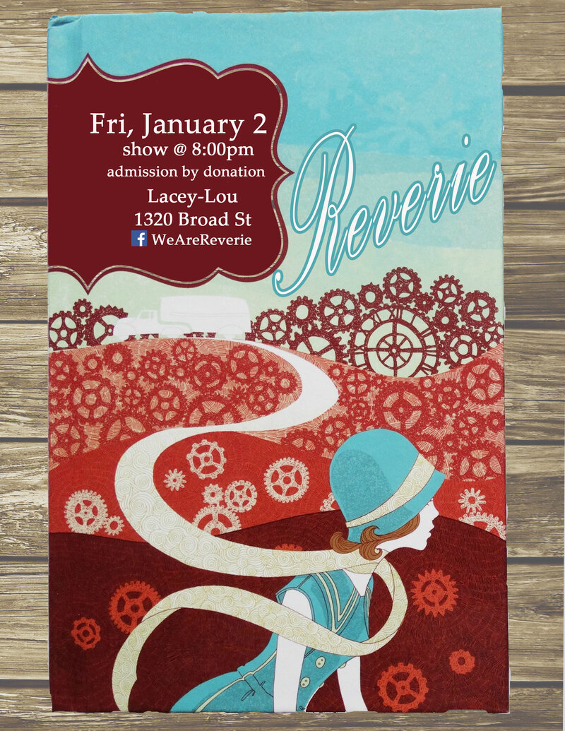 Reverie @ Lacey-Lou!: Reverie @ Lacey-Lou Tapas Lounge Jan 2 2015 - Jun 5th @ Lacey-Lou Tapas Lounge