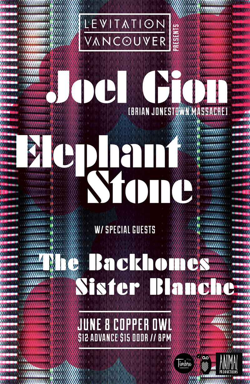 Levitation Victoria!: Elephant Stone, Joel Gion, The Backhomes, Sister Blanche @ Copper Owl Jun 8 2015 - May 6th @ Copper Owl