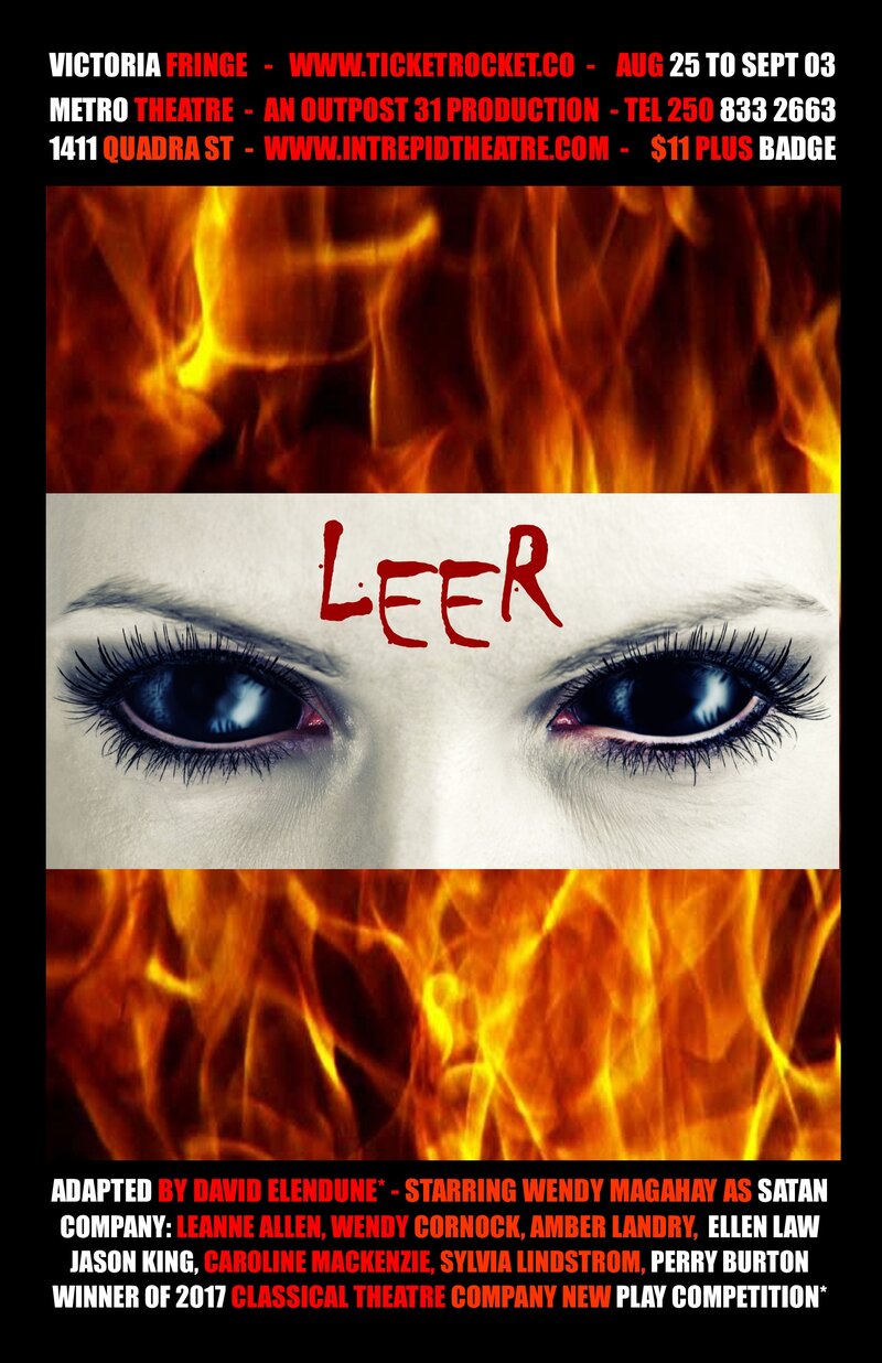 LEER - VICTORIA FRINGE @ Metro Studio Sep 3 2017 - Jun 15th @ Metro Studio