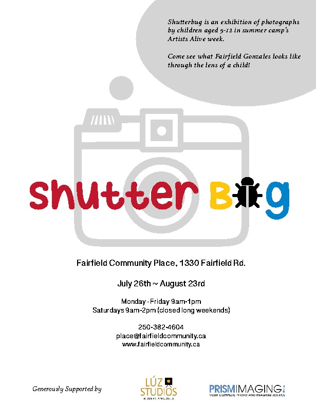 Shutterbug @ Fairfield Hall Jul 26 2014 - May 7th @ Fairfield Hall