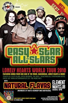 EASY STAR ALL STARS RETURN WITH LONELY HEARTS DUB BAND TOUR!: Easy Star All Stars, Natural Flavas @ Element Sep 1 2010 - May 8th @ Element