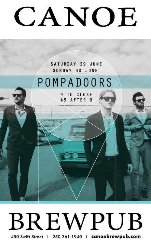 The Pompadoors @ Canoe Brewpub - Jun 30, 2013