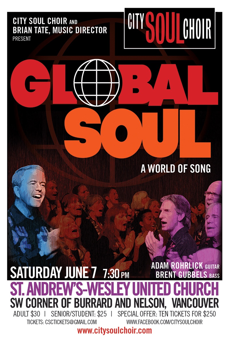 City Soul Choir @ St. Andrew's-Wesley Church Jun 7 2014 - May 10th @ St. Andrew's-Wesley Church