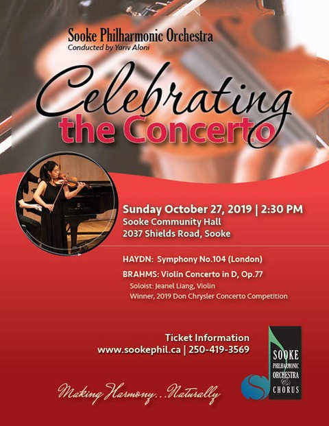 Celebrating the Concerto @ Sooke Community Hall Oct 27 2019 - Apr 30th @ Sooke Community Hall