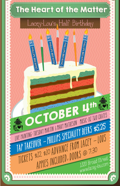 Lacey-Lou Half Anniversary; The Heart of the Matter: DJ TwoCrates @ Lacey-Lou Tapas Lounge - Oct 04, 2014