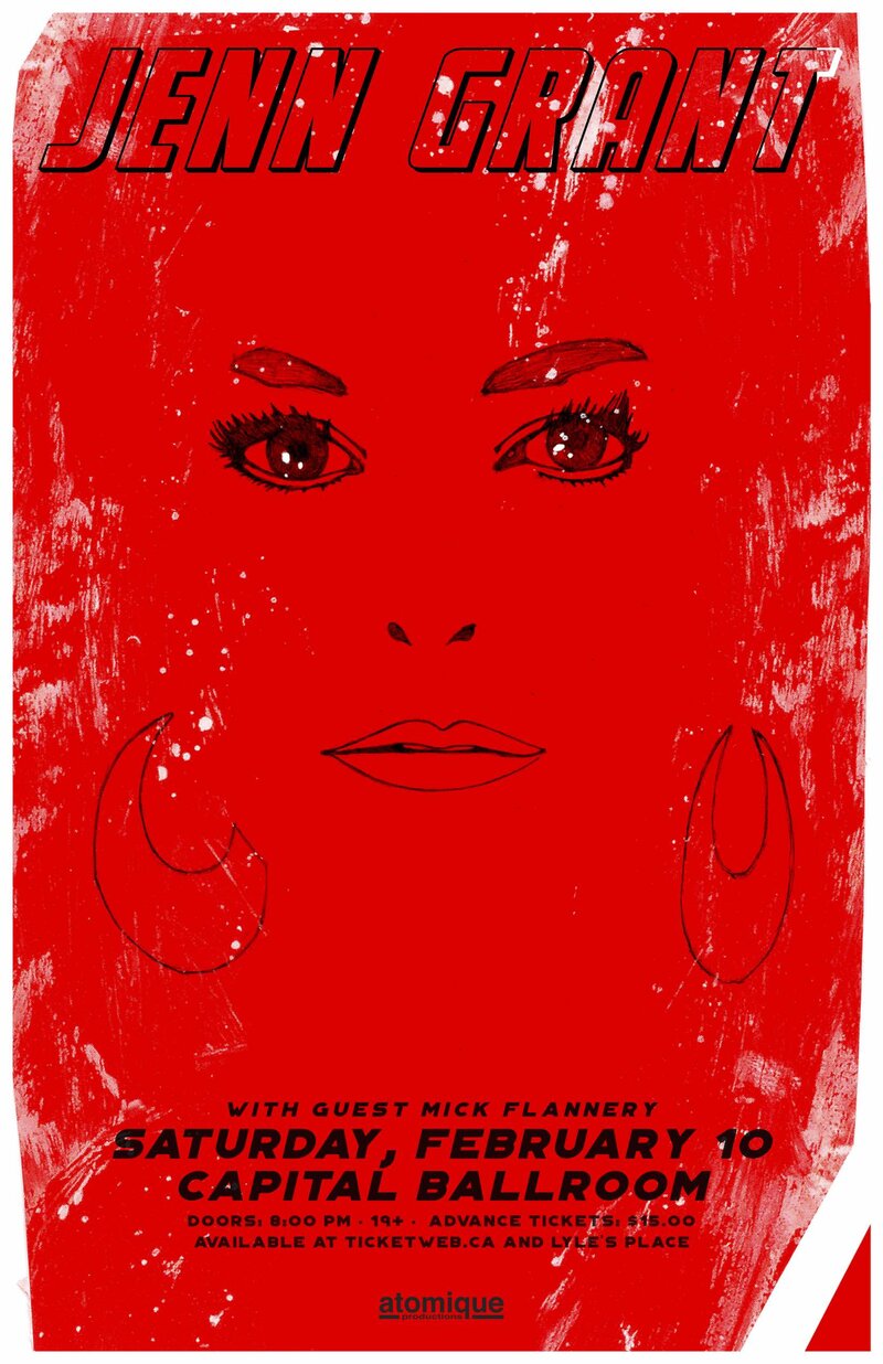 Jenn Grant, Mick Flannery @ Capital Ballroom Feb 10 2018 - May 6th @ Capital Ballroom