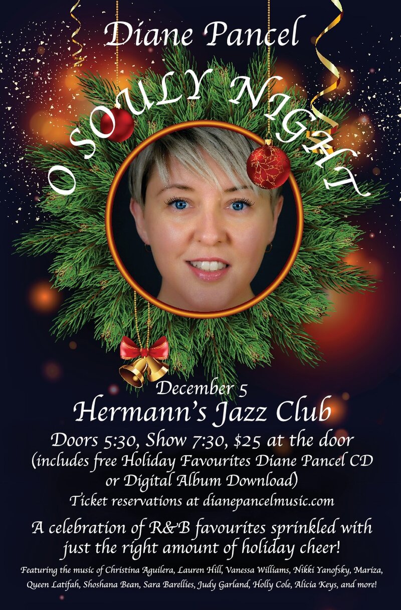 Diane Pancel's Christmas Show - May 6th @ Hermann's Jazz Club