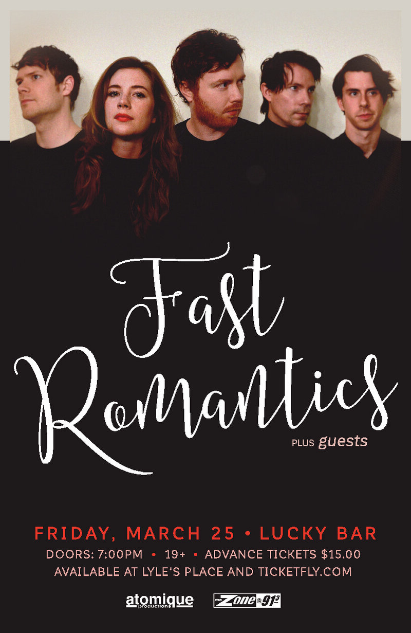 The Fast Romantics, Labs @ Lucky Bar Mar 25 2016 - Jun 6th @ Lucky Bar