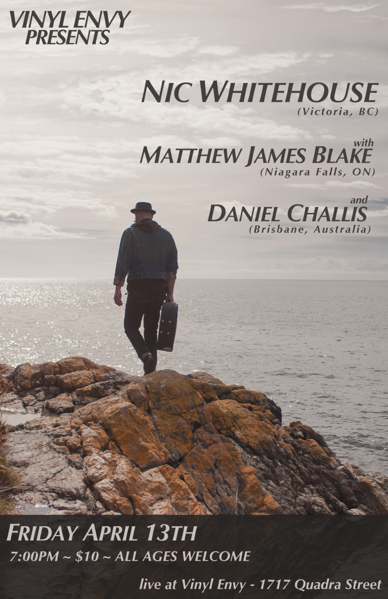 Nic Whitehouse, Matthew James Blake, Dan Challis @ Vinyl Envy Apr 13 2018 - May 5th @ Vinyl Envy