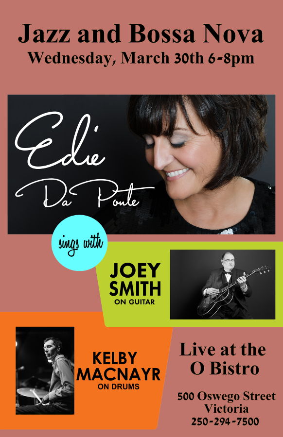 Jazz Night: Edie DaPonte, Joey Smith, Kelby MacNayr Quintet @ Bar 500 Mar 30 2016 - Apr 30th @ Bar 500