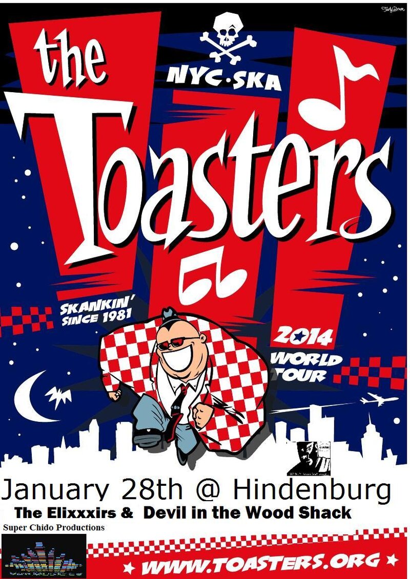 The Toasters, The EliXXXirs, Devil in the Woodshack @ The Hindenburg - Jan 28, 2015