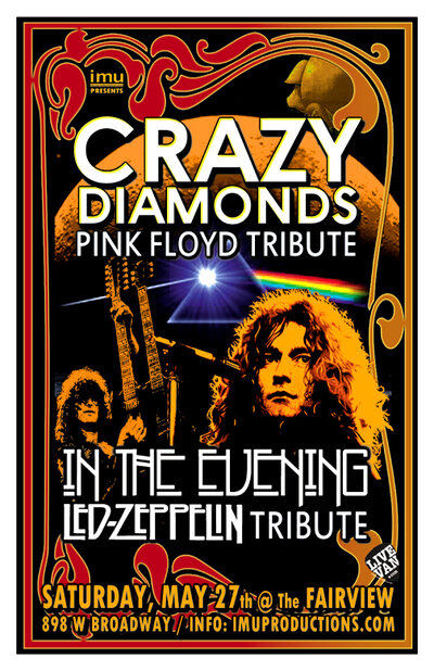 Crazy Diamonds, In The Evening  @ Fairview Pub May 27 2017 - May 7th @ Fairview Pub