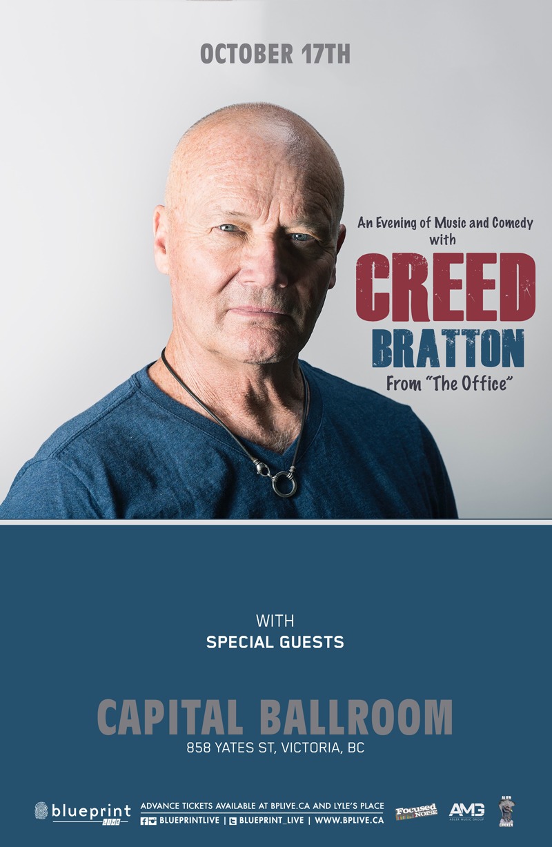 Creed Bratton  (of The Office) @ Capital Ballroom Oct 17 2018 - Jun 4th @ Capital Ballroom