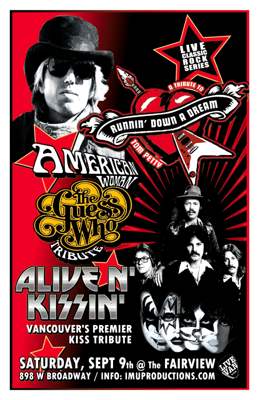 Runnin Down A Dream , American Woman, Alive n' Kissin' @ Fairview Pub Sep 9 2017 - May 6th @ Fairview Pub