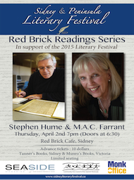 M.A.C. Farrant and Stephen Hume Read in Sidney: M.A.C. Farrant, Stephen Hume @ Red Brick Cafe - Apr 02, 2015