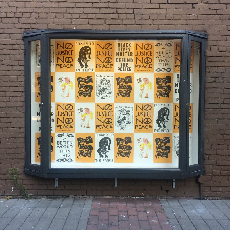 BLM Protest Posters: The Riso Collective @ Ministry of Casual Living Window Gallery Aug 1 2020 - Jun 13th @ Ministry of Casual Living Window Gallery