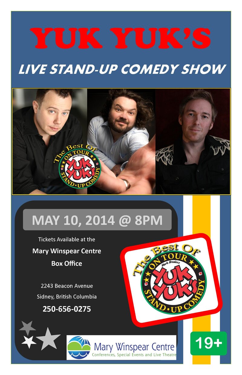 The Best of Yuk Yuks, Damonde Tschritter, Sam Easton, Toby Hargrave @ Mary Winspear Centre May 10 2014 - Jun 3rd @ Mary Winspear Centre