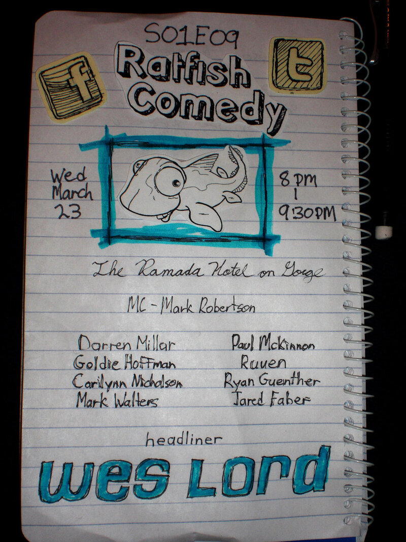 Ratfish Comedy Show: Ratfish Comedy @ Ramada Victoria Hotel Lounge Mar 23 2011 - Apr 30th @ Ramada Victoria Hotel Lounge
