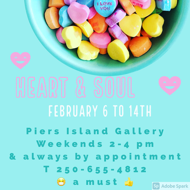 Heart and Soul: Pauline Olesen, Miles Lowry, David Ferguson, Charl Young, Craig Benson, Grant Warrington, Garth Irvine, Ginny Macoun, Valerie Rolfe @ Piers Island Gallery Feb 14 2021 - Jun 16th @ Piers Island Gallery