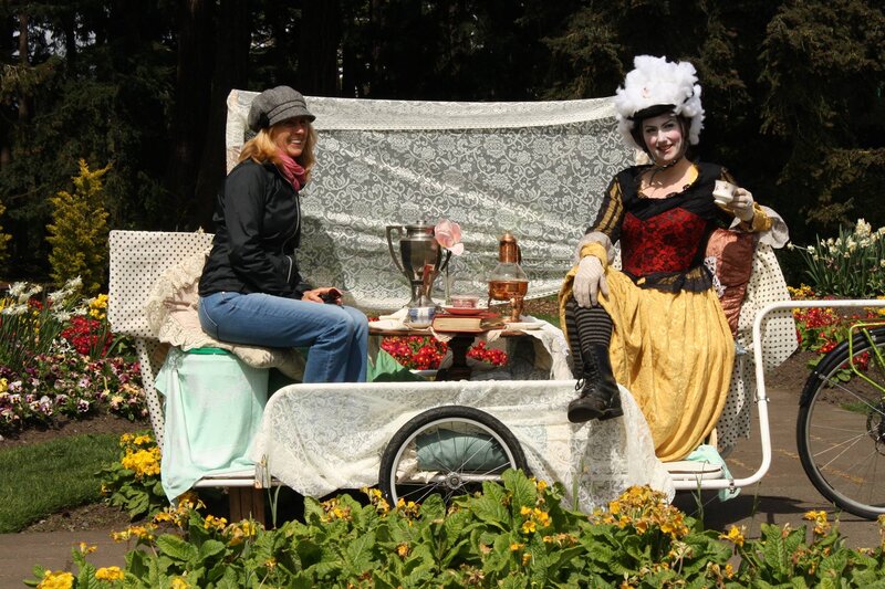 Christine White : Tea Party on a bike trailer @ PedalBox Gallery Apr 26 2014 - Jul 12th @ PedalBox Gallery