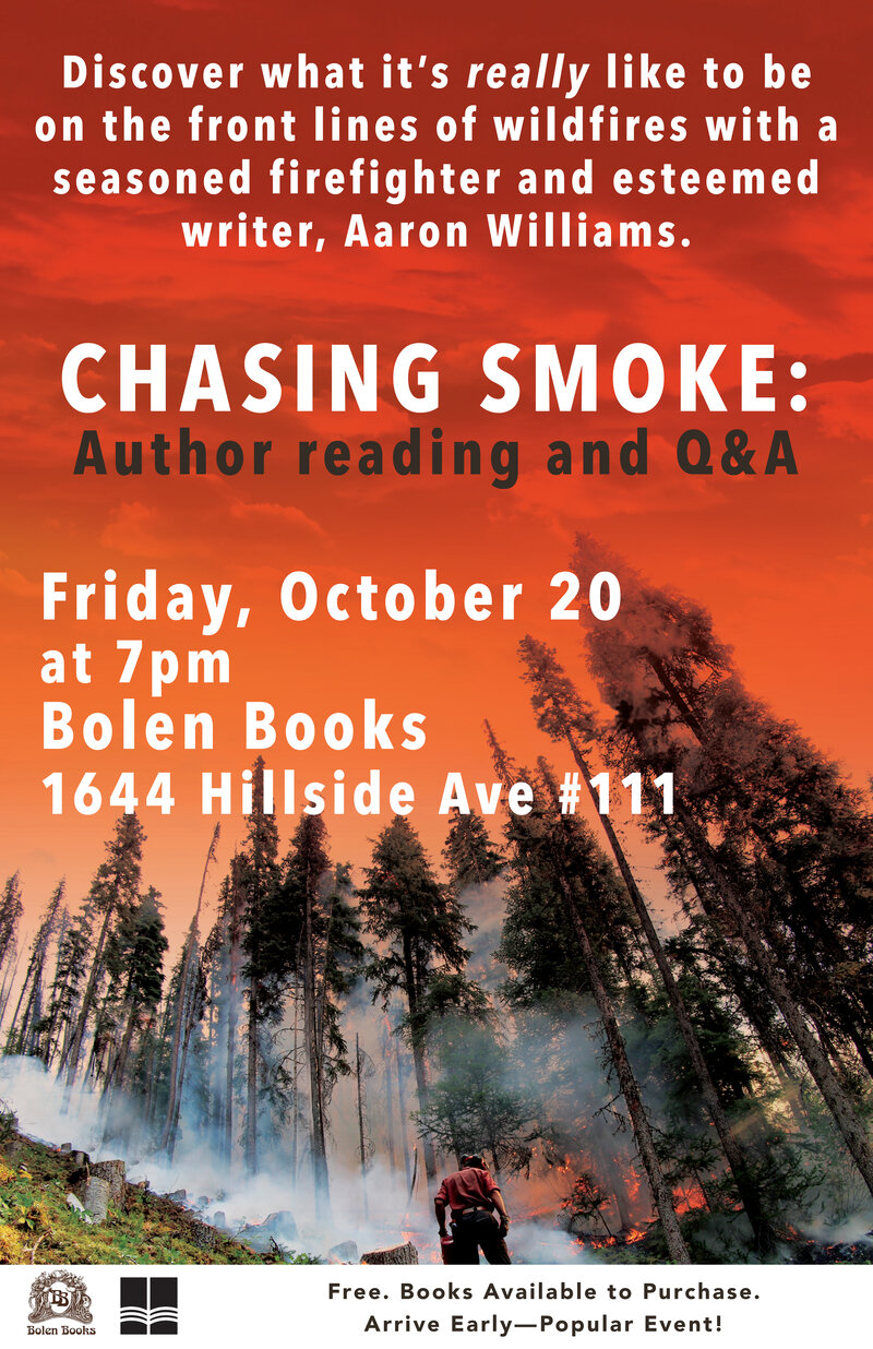 Aaron Williams presents "Chasing Smoke": Aaron Williams @ Bolen Books Oct 20 2017 - May 1st @ Bolen Books