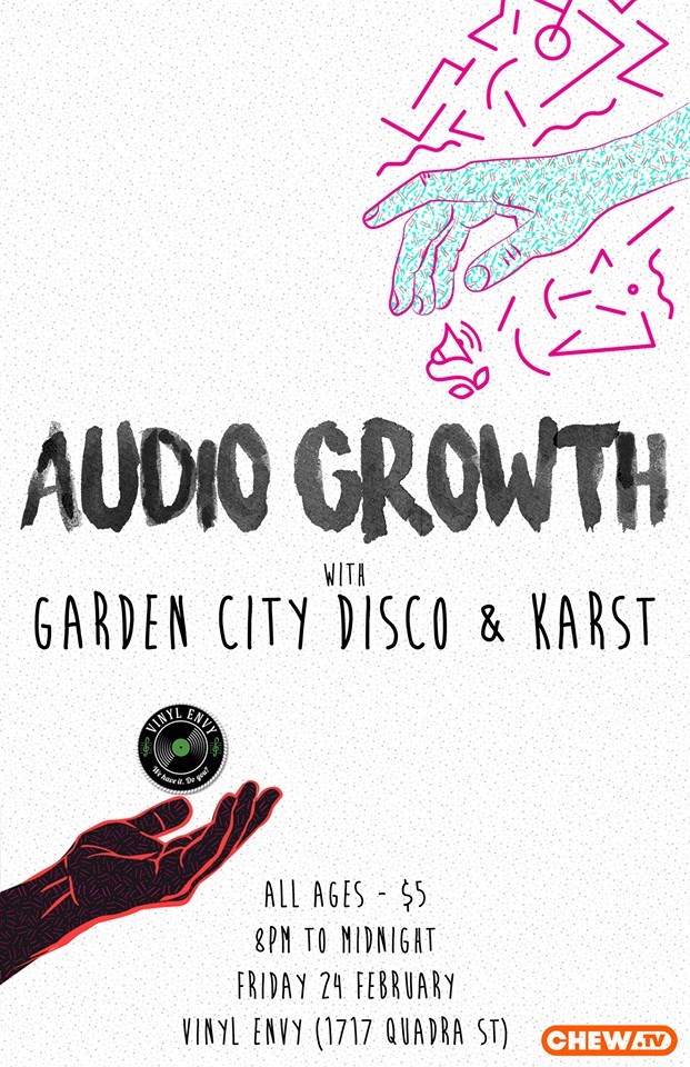 Overgrowth, Audio Death Ray, Garden City Disco, Karst @ Vinyl Envy Feb 24 2017 - Jun 5th @ Vinyl Envy