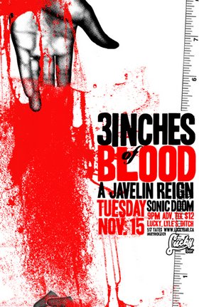 3 Inches Of Blood, A Javelin Reign, Sonic Doom, Mothers Die Today @ Lucky Bar Nov 15 2005 - May 13th @ Lucky Bar