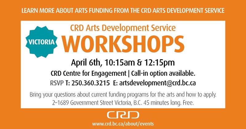 Arts Service Grants Workshop - 10:15 & 12:15 @  Apr 6 2018 - Jun 27th @ 