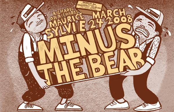 Minus The Bear, Sylvie, Maurice @ Richard's On Richards Mar 24 2008 - May 6th @ Richard's On Richards