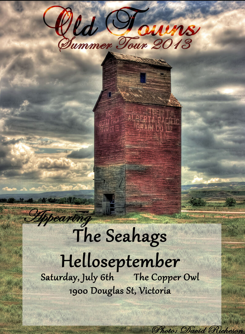 Old Towns, Seahags, helloseptember @ Copper Owl Jul 6 2013 - May 7th @ Copper Owl