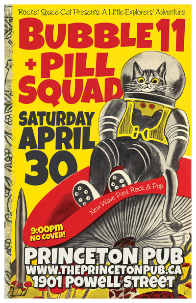 double-bill: Bubble11, Pill Squad @ Princeton Pub Apr 30 2016 - May 7th @ Princeton Pub