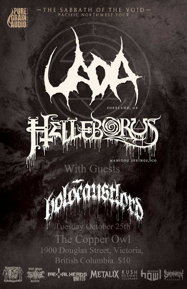 UADA, Helleborus, Holocaust Lord @ Copper Owl Oct 25 2016 - May 18th @ Copper Owl