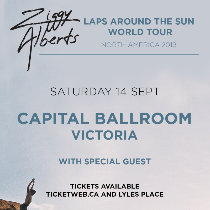 Ziggy Alberts, Emily Brimlow @ Capital Ballroom Sep 14 2019 - May 6th @ Capital Ballroom