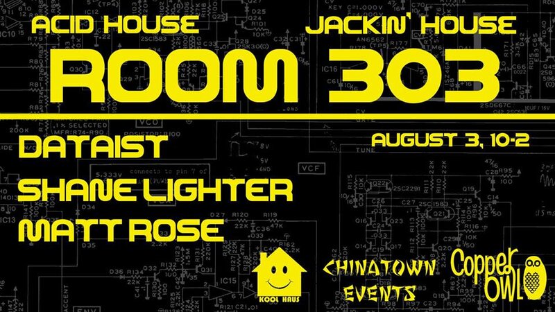 Room 303: Dataist , Shane Lighter, Matt Rose @ Copper Owl Aug 3 2018 - May 6th @ Copper Owl