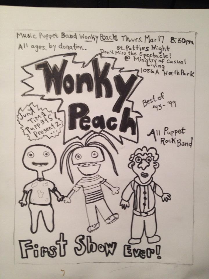 Wonky Peach: First Show Ever! @ ministry of casual living 1056a north park Mar 17 2016 - Jul 21st @ ministry of casual living 1056a north park