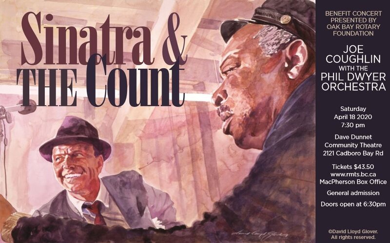 Sinatra & The count: Joe Coughlin, Phil Dwyer , Bryan Stovell, P.J. Perry, Bill Coon, Tony Genge, Ryan Oliver , Miguelito Valdez, Bruce Hurn, Patrick Boyle, Nick La Riviere, Ken Lister, Hans Verhoeven @ Dave Dunnet Theatre Sep 26 2020 - May 16th @ Dave Dunnet Theatre