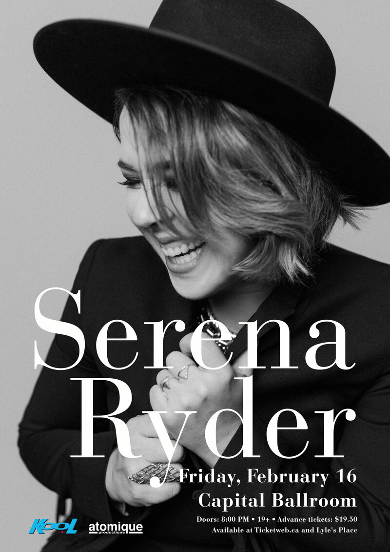 Serena Ryder, Luca Fogale @ Capital Ballroom Feb 16 2018 - Jun 5th @ Capital Ballroom