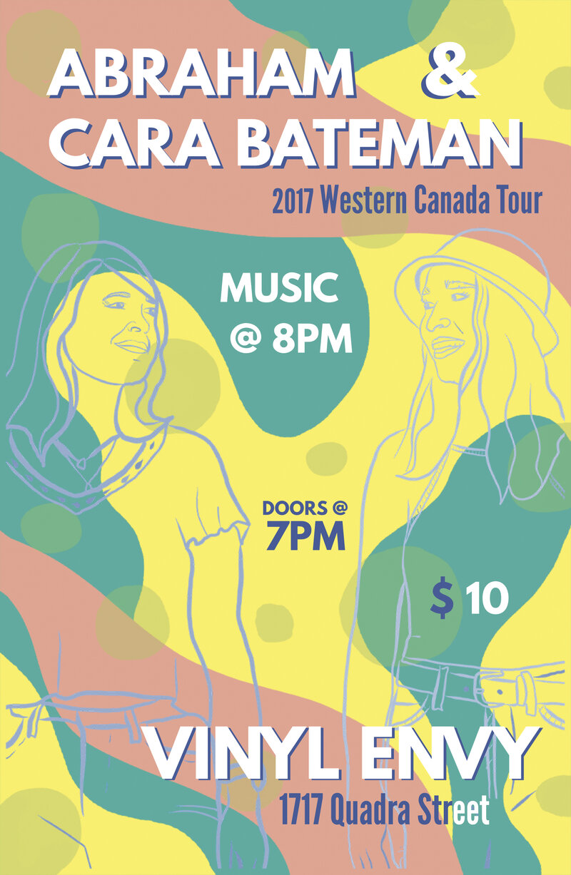Abraham, Cara Bateman @ Vinyl Envy Sep 22 2017 - Jun 5th @ Vinyl Envy