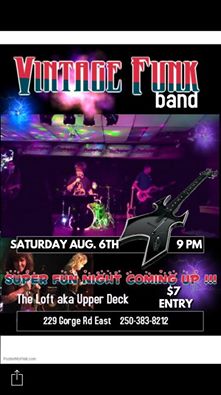 the Vintage Funk band, Thorns and Roses Band @ Upper Deck (in the Gorge Travelodge) Aug 6 2016 - May 13th @ Upper Deck (in the Gorge Travelodge)