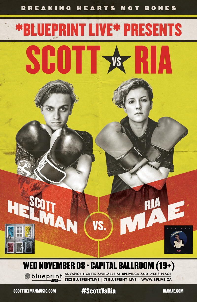Breaking Hearts Not Bones: Scott Helman, Ria Mae, Jonathan Roy @ Capital Ballroom Nov 8 2017 - May 14th @ Capital Ballroom