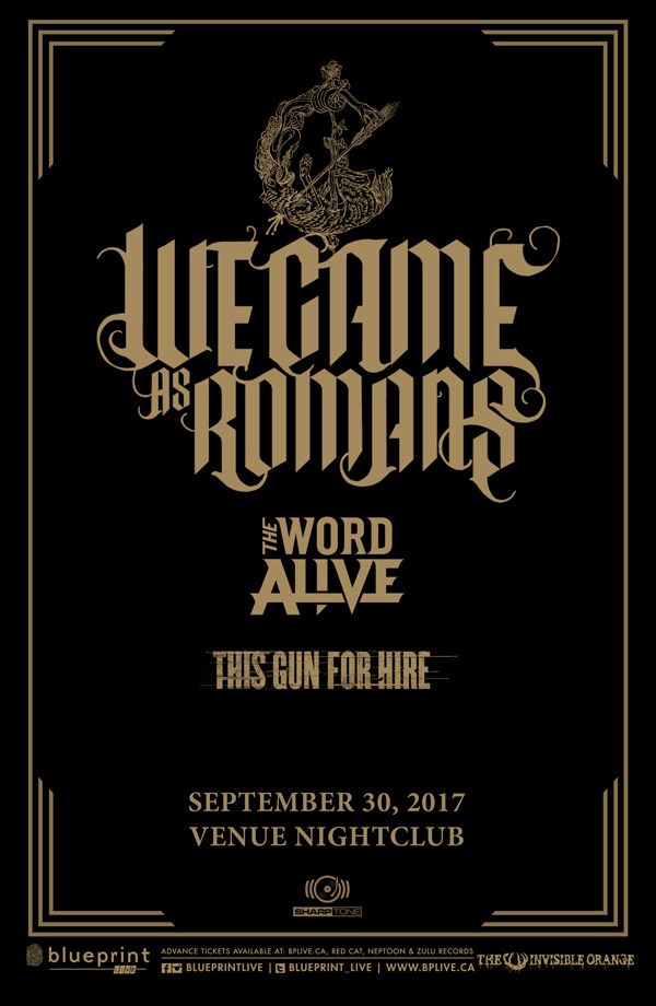 We Came As Romans, The World Alive, This Gun For Hire @ Venue Sep 30 2017 - May 6th @ Venue