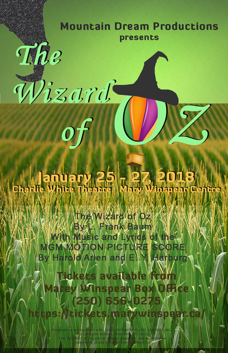 The Wizard of Oz @ Mary Winspear Centre Jan 27 2019 - Jun 15th @ Mary Winspear Centre