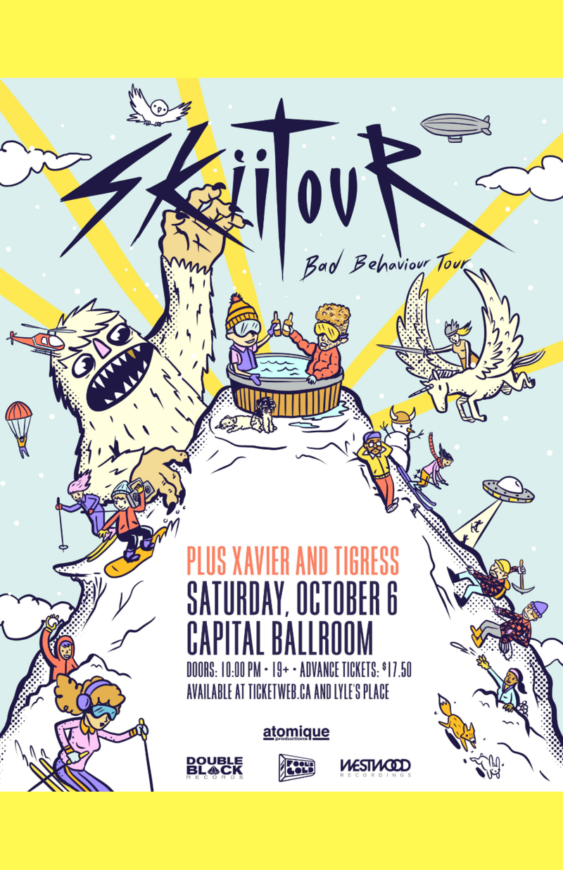 SkiiTour and , Xavier Walker, TigRess @ Capital Ballroom Oct 6 2018 - May 13th @ Capital Ballroom