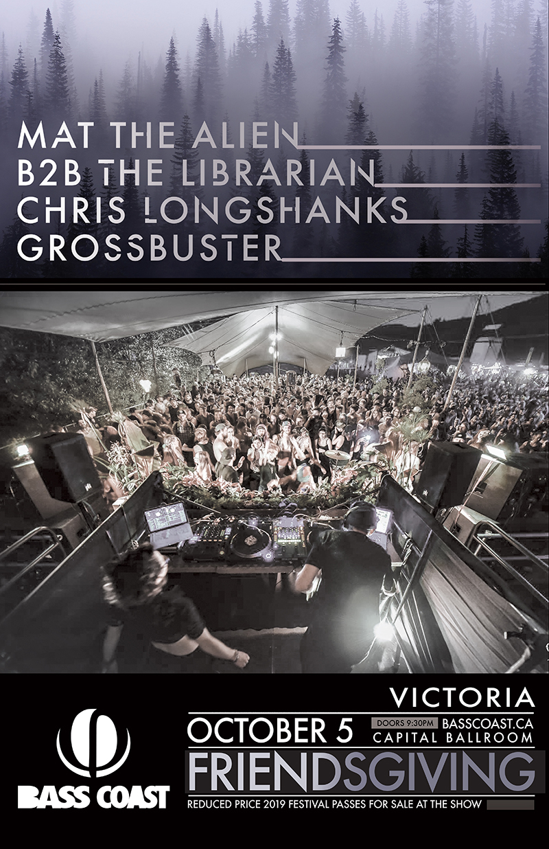 Friendsgiving: Mat the Alien, The Librarian, CHRIS LONGSHANKS, Grossbuster @ Capital Ballroom Oct 5 2018 - May 6th @ Capital Ballroom